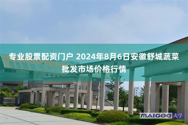 专业股票配资门户 2024年8月6日安徽舒城蔬菜批发市场价格行情