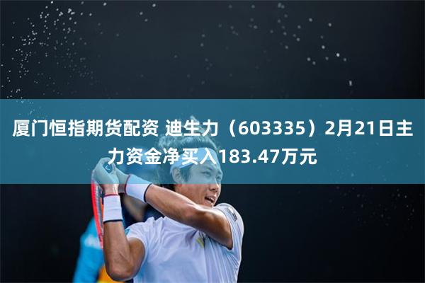 厦门恒指期货配资 迪生力（603335）2月21日主力资金净买入183.47万元