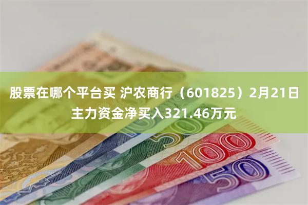 股票在哪个平台买 沪农商行（601825）2月21日主力资金净买入321.46万元