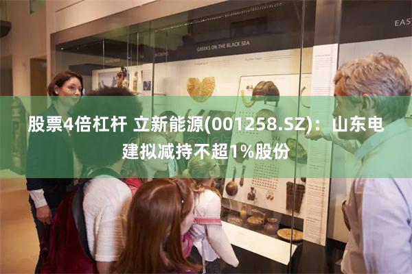 股票4倍杠杆 立新能源(001258.SZ)：山东电建拟减持不超1%股份