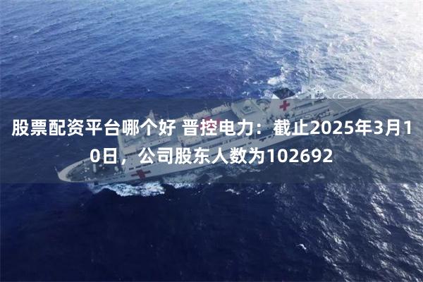 股票配资平台哪个好 晋控电力：截止2025年3月10日，公司股东人数为102692