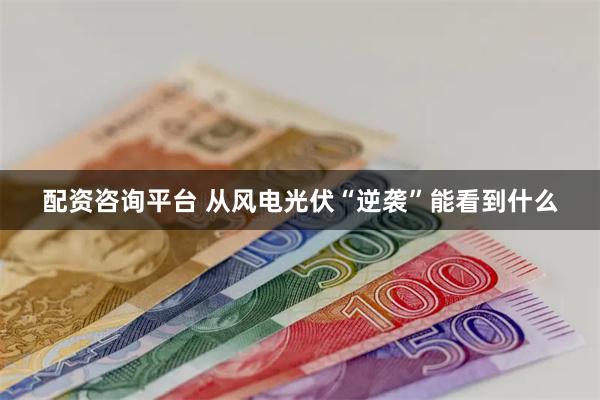 配资咨询平台 从风电光伏“逆袭”能看到什么