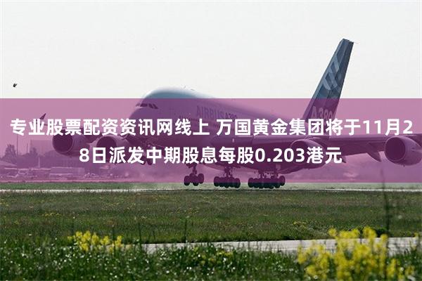专业股票配资资讯网线上 万国黄金集团将于11月28日派发中期股息每股0.203港元